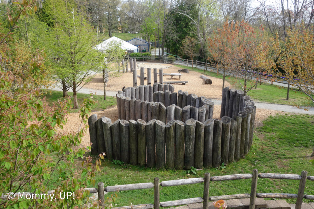 view from the treehouse at roger williams park zoo