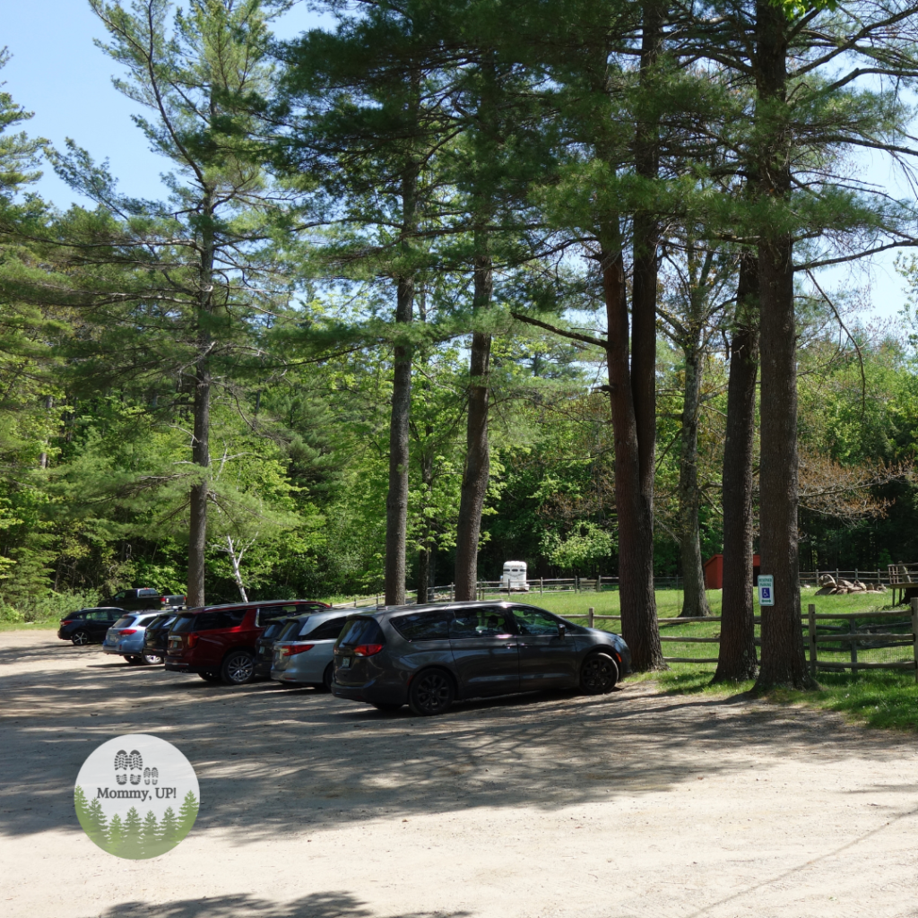 parking lot at friendly farm