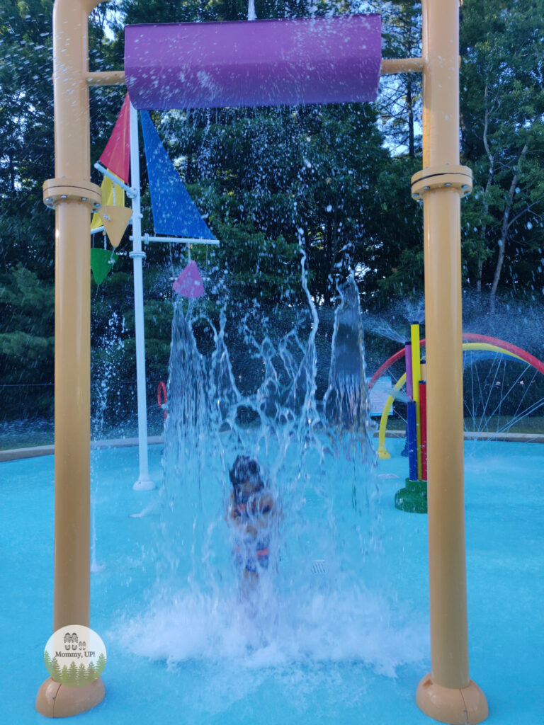 water drop at newmarket splash pad