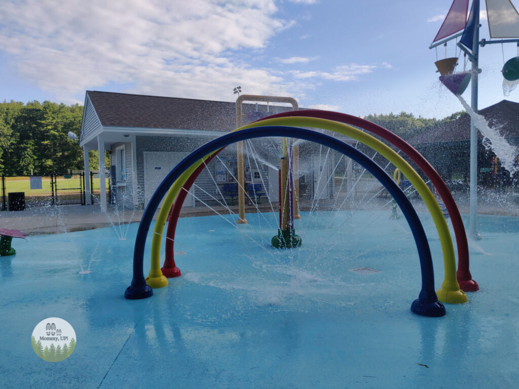 rainbow sprayer at newmarket splash pad