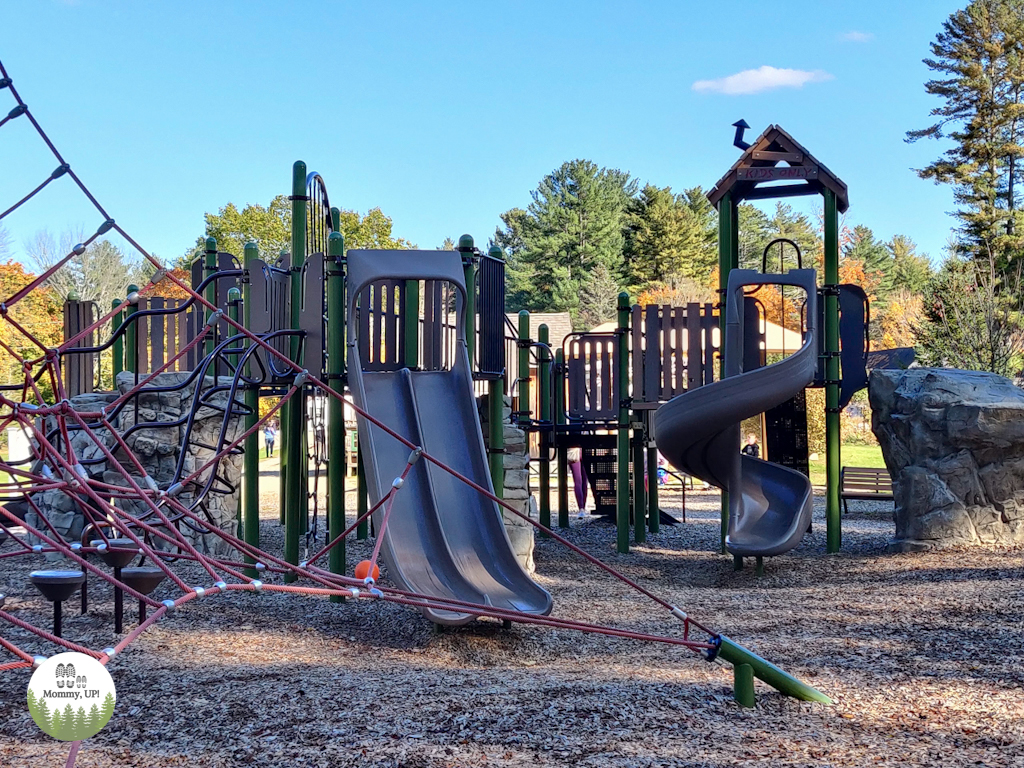 Joshua's Playground Amherst slides