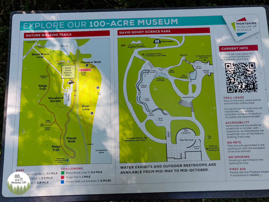 Map of the 100 acre museum in norwich, vt