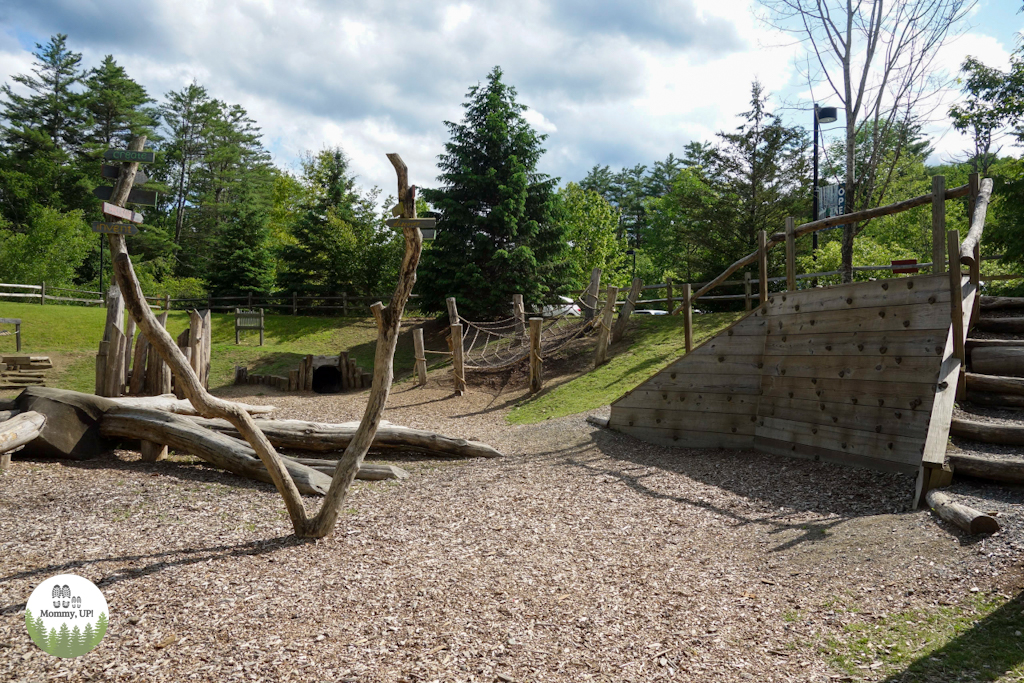 adventure playscape natural play area at vins vt