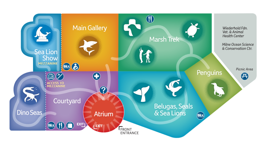 Mystic Aquarium Map