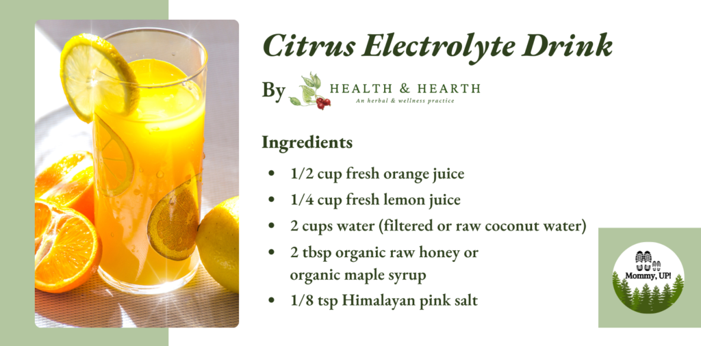 Homemade Electrolyte Drinks