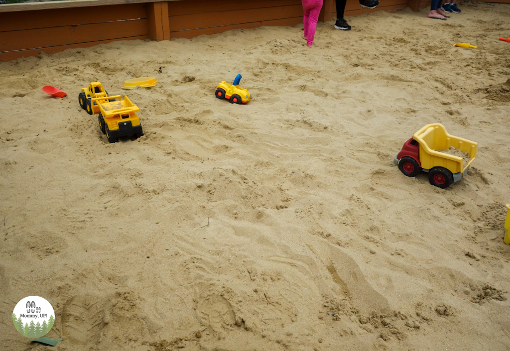 Trucks in the sandbox