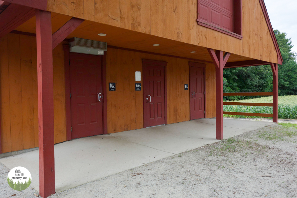 Real bathrooms at parlee farms