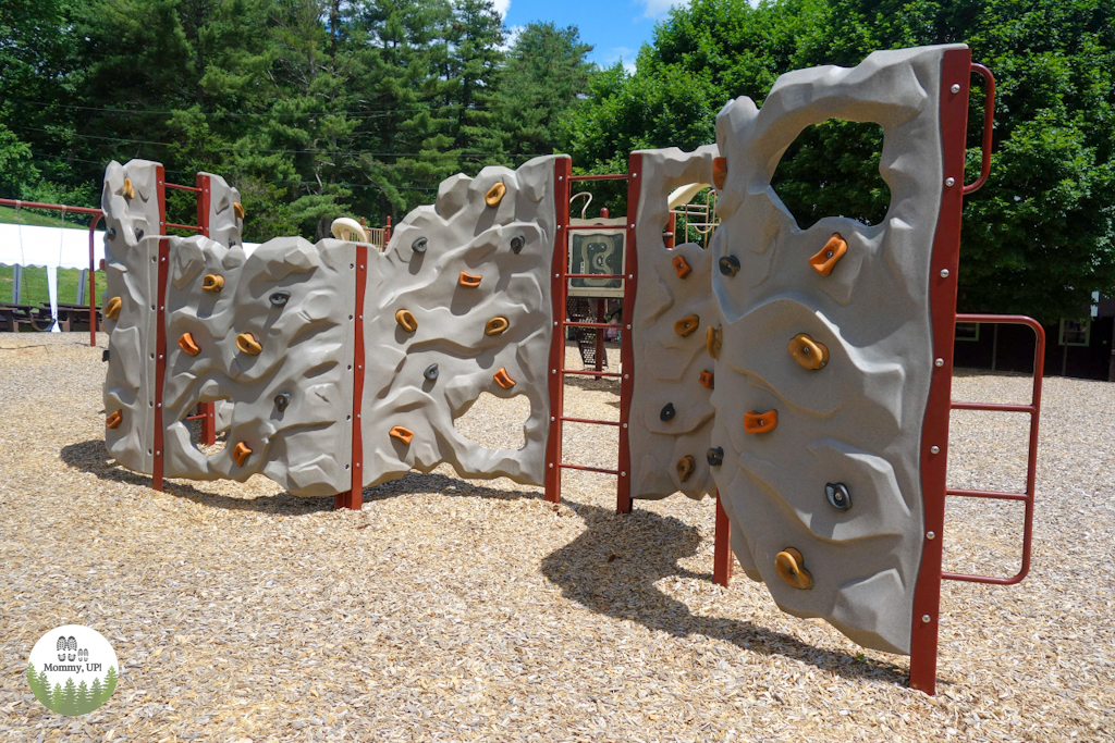 Climbing wall at Wasserman Park in Merrimack 