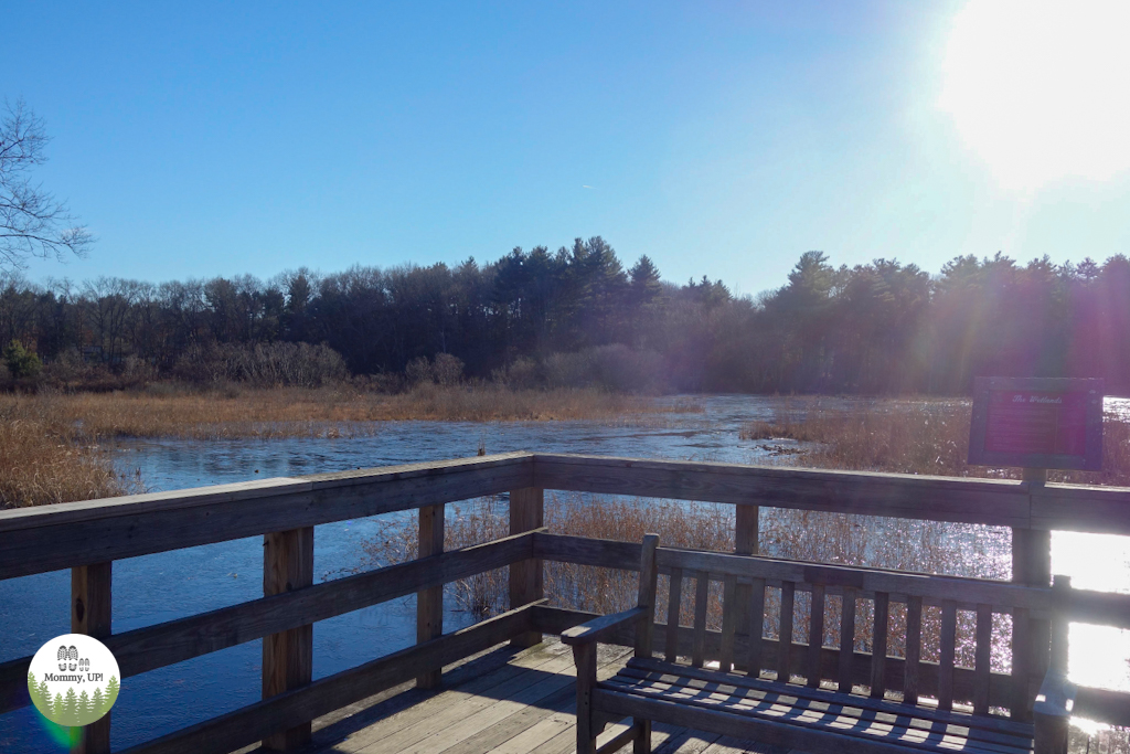 The boardwalk behind Bass Pro Shops at Patriot Place