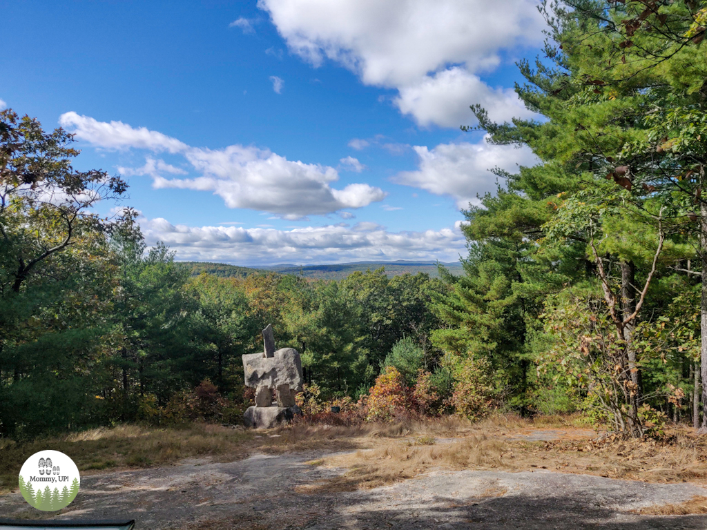 The view from the top of Potanipo Hill in Brookline nh